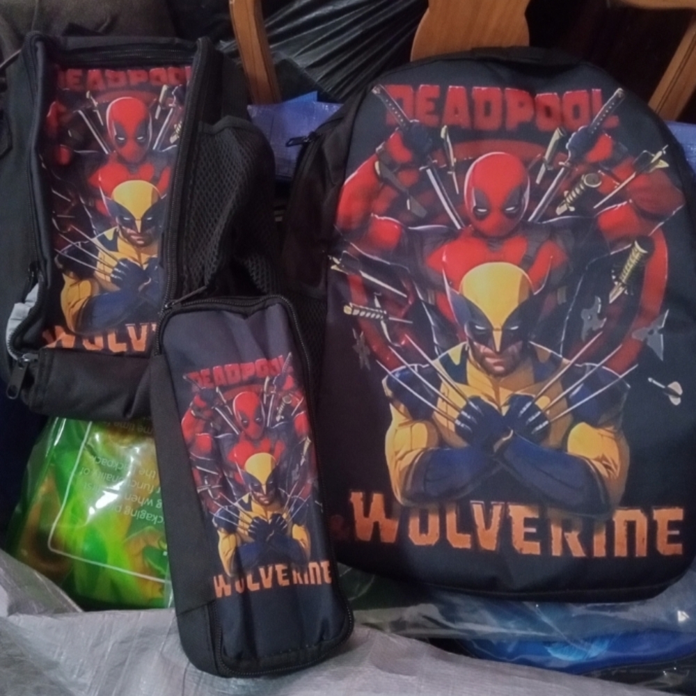 Deadpool and Wolverine Backpack Set